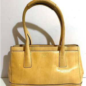 Coach Yellow Satchel Bag